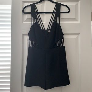 Black Cut Out Romper